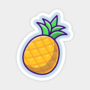 Pineapple Fruit Cartoon Magnet