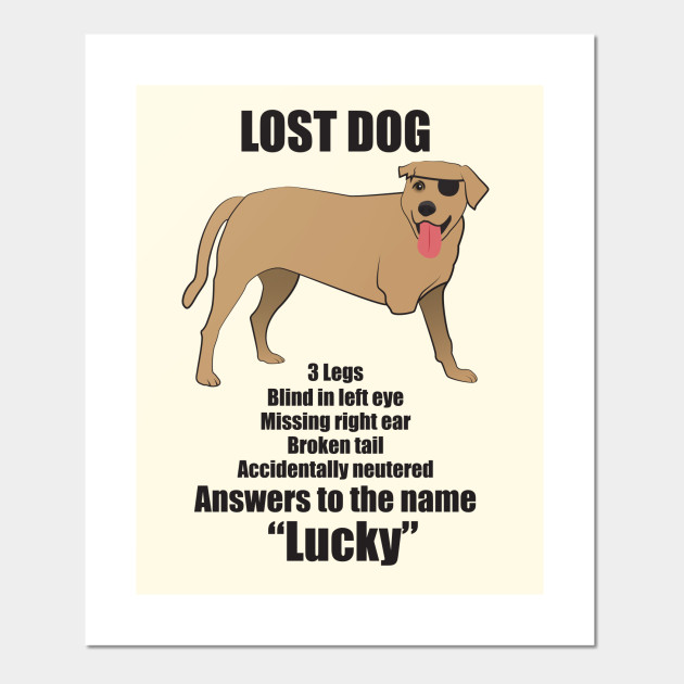 Lucky the Dog - Illustration - Posters and Art Prints | TeePublic Lucky the Dog - Illustration - Posters and Art Prints | TeePublic