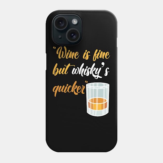 Whisky Drinker Whiskey Tasting Phone Case by QQdesigns