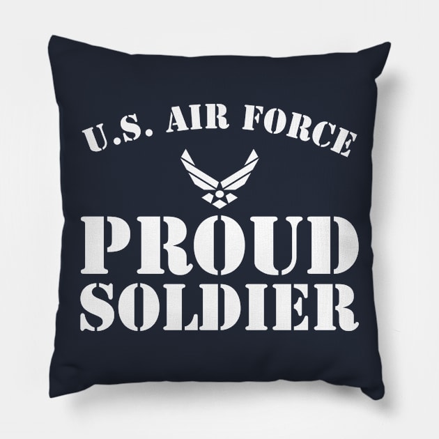 Best Gift for Army - Proud U.S. Air Force Soldier Pillow by chienthanit