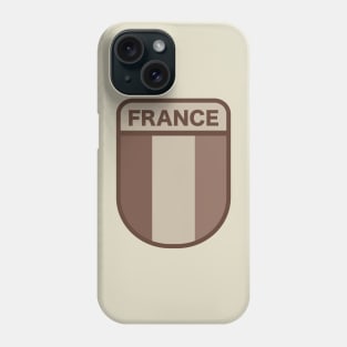 France Military Patch (desert) Phone Case