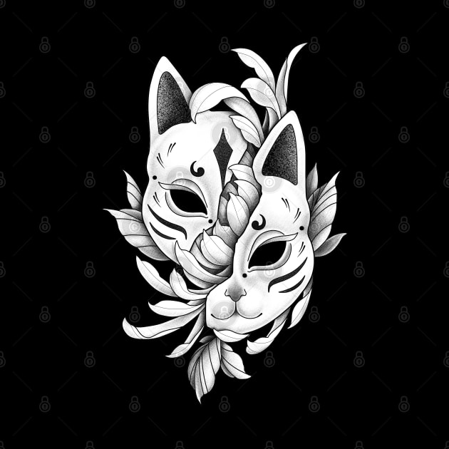 Oriental kitsune mask by Smurnov