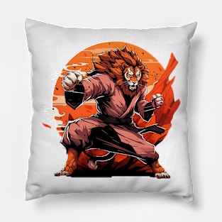 karate lion Pillow