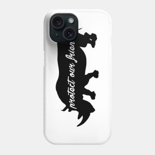 protect our friends - rhino Phone Case