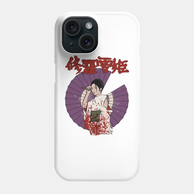 Lady Snowblood movie art Phone Case by ChromaticD