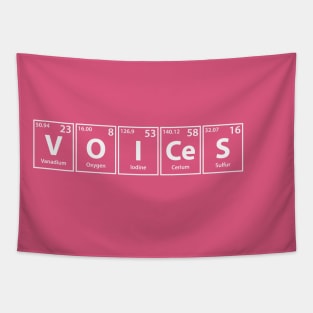 Voices (V-O-I-Ce-S) Periodic Elements Spelling Tapestry