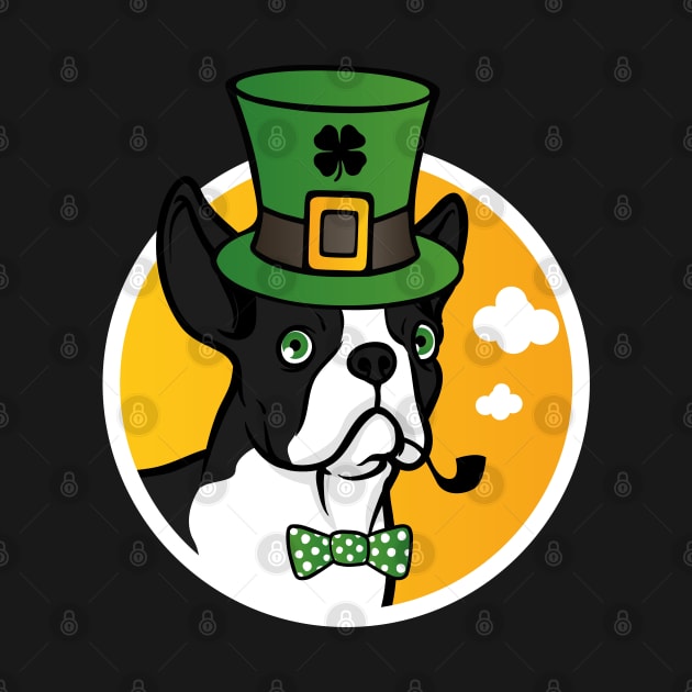 Leprechaun Boston Terrier Funny St. Patrick's Day by trendingoriginals