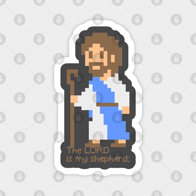 Pixel Jesus Magnet by AdiDsgn