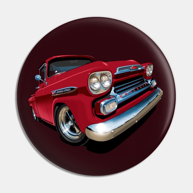 1959 Chevy Apache pick up truck Pin by candcretro