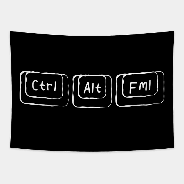 Ctrl Alt Fml Tapestry by rmtees