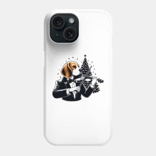 Beagle Playing Violin Christmas Phone Case