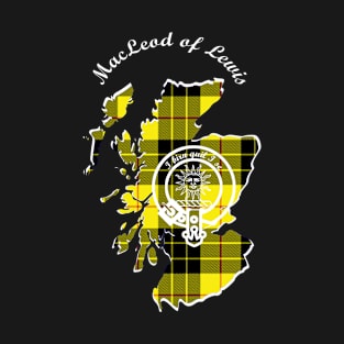 Clan MacLeod of Lewis Scotland Map Crest T-Shirt