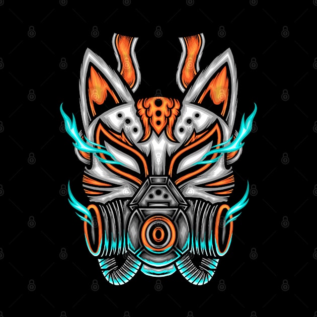 Japanese Fox Mask by WODEXZ