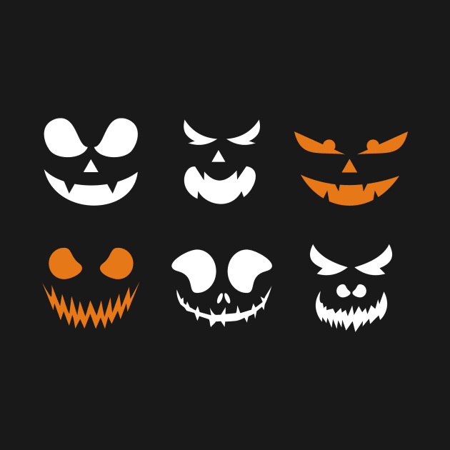 Face pumkins by herubintang