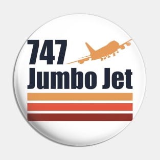 747 Jumbo Jet Pin