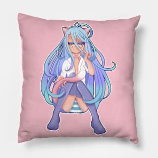 Shiro Nyan Pillow