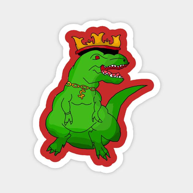 King Rex Magnet by Leeker Shop