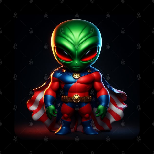 Martian Alien Caricature #1 by The Black Panther