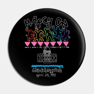 March On Washington Queer Vintage LGBT Pin