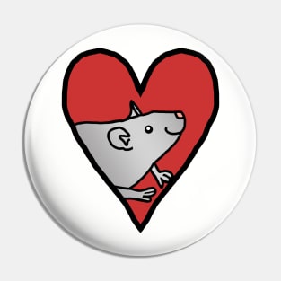 My Valentine Rat Pin