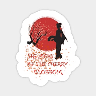 The night of the cherry blossom Magnet