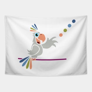 Rainbow Parrot Tapestry