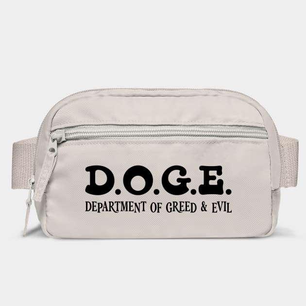 D.O.G.E. Department Of greediness, quirky font design by Luxinda