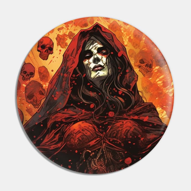 Witch Summoner Sorceress Pin by Nightarcade