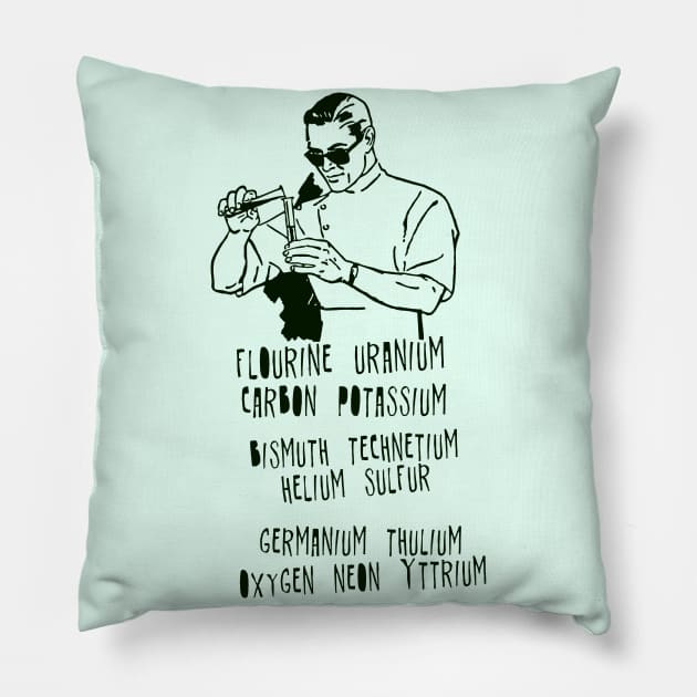 Chicks Dig Science Pillow by ThreeHaresWares