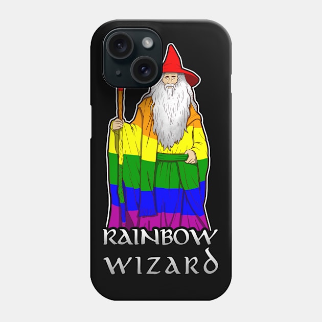 Rainbow Wizard Phone Case by Andriu