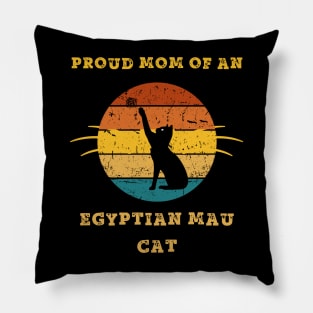 egyptian mau cat mom Pillow