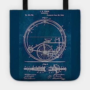 Blueprint Monocycle Patent Tote