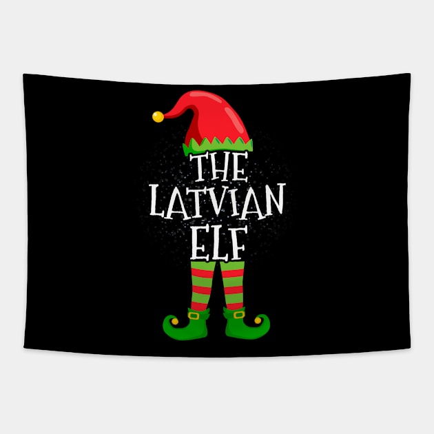 Latvian Elf Family Matching Christmas Group Funny Gift Tapestry by silvercoin