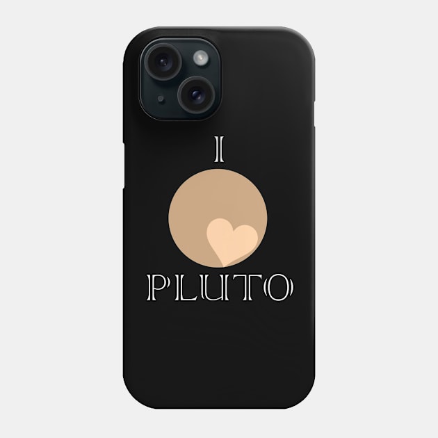 I heart Pluto Phone Case by Basilisk