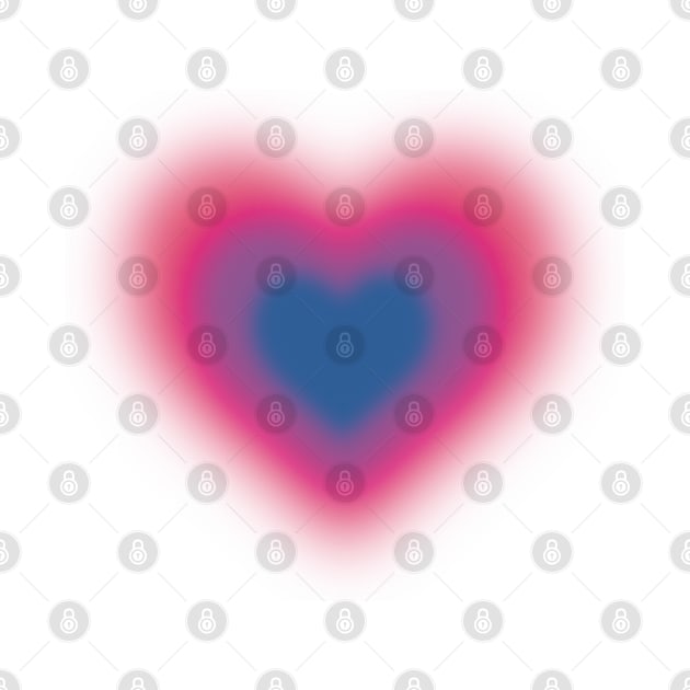 Bisexual blurry heart by Flor Volcanica