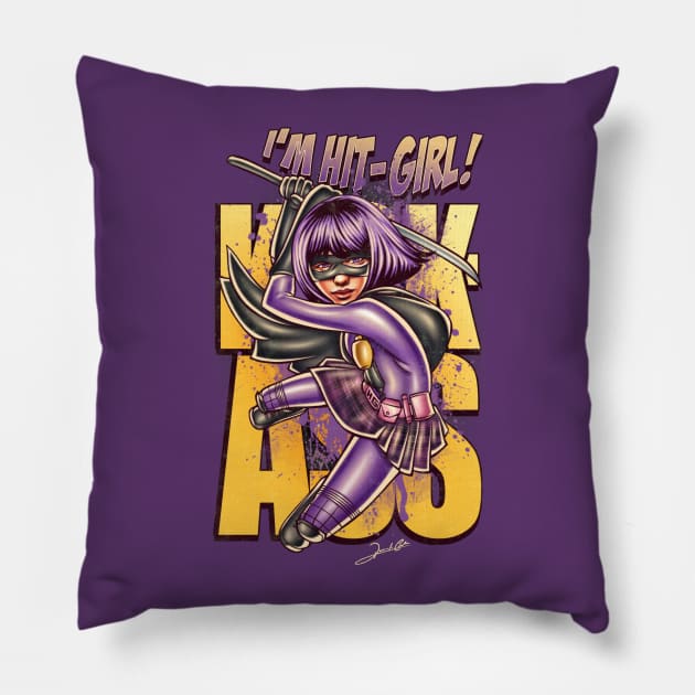 I'm Hit Girl Pillow by renatodsc