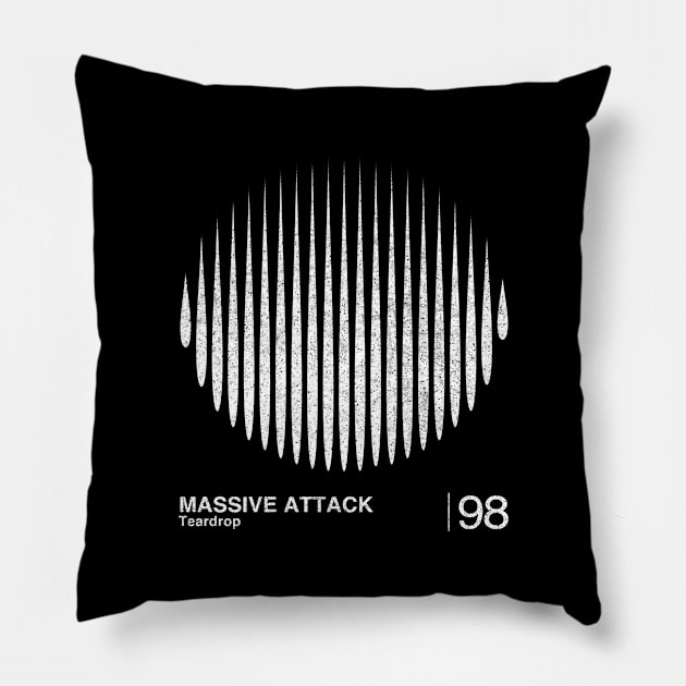 Massive Attack / Minimalist Graphic Fan Artwork Design Pillow by saudade