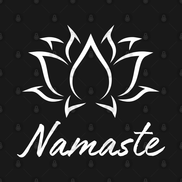 Namaste shirt, Workout shirt, Funny Yoga shirt, Meditation shirt, Lotus Yoga shirt, Yoga Gift shirt by DesignVIP