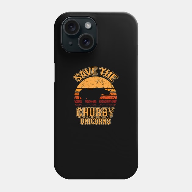 Save the Chubby Unicorns Phone Case by nicholeboykins