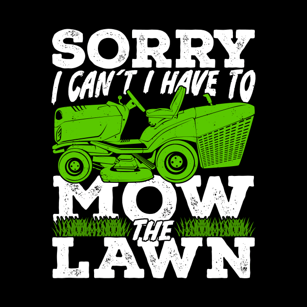 Funny Mowing Lawn Mower Gardener Gift by Dolde08