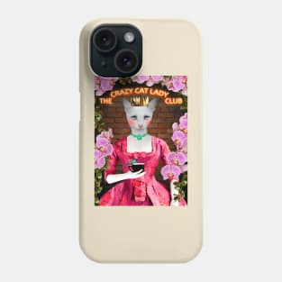 The crazy cat lady club Phone Case