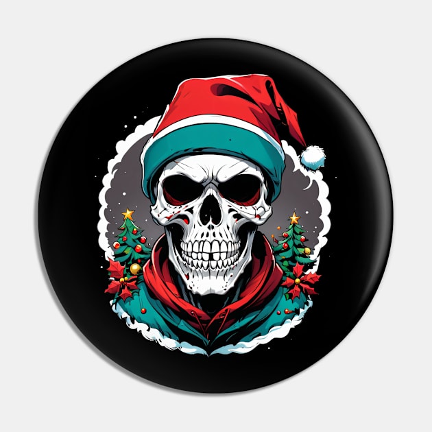 Christmas Skull Pin by Benares