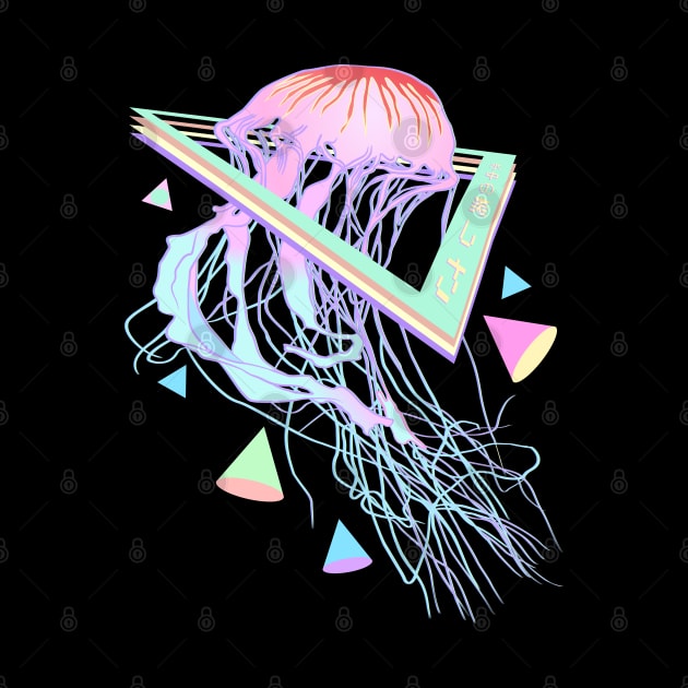 Aesthetic Vaporwave Jellyfish E-Girl by sadpanda