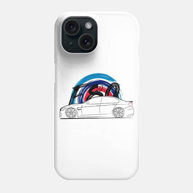 F80 M3 Phone Case by turboosted