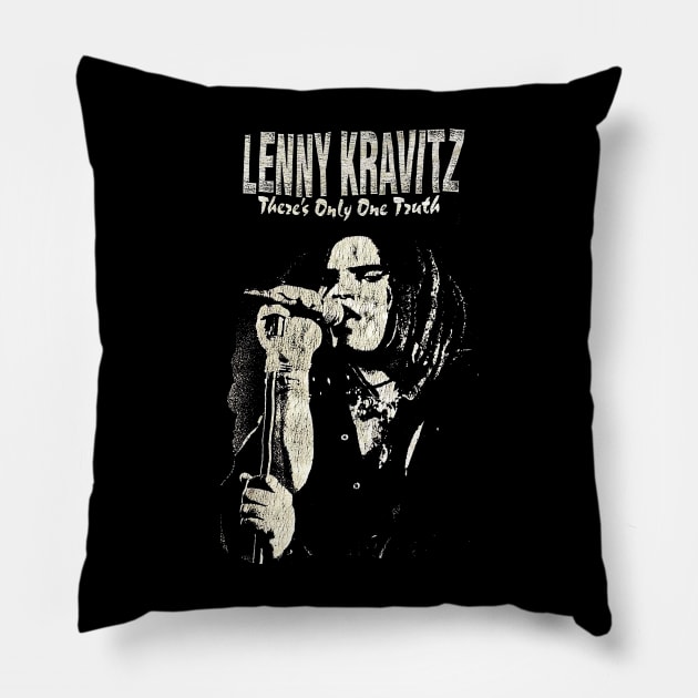 Vintage lenny kravitz Pillow by N2K'Q