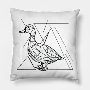 Geometric Duck Pillow