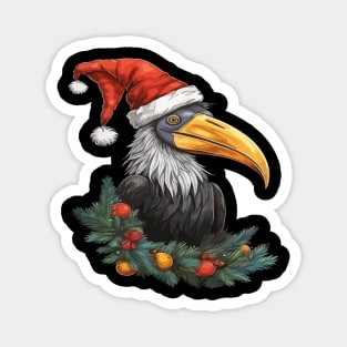 Hornbill Christmas Magnet