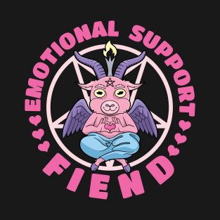 Emotional Support Fiend - Funny Devil Quotes T-Shirt