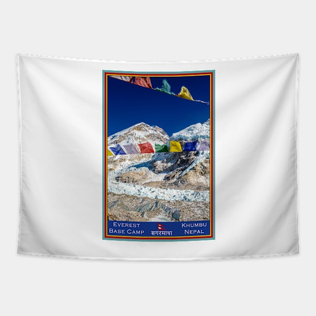 Everest's Nepal Base Camp Tapestry by geoffshoults