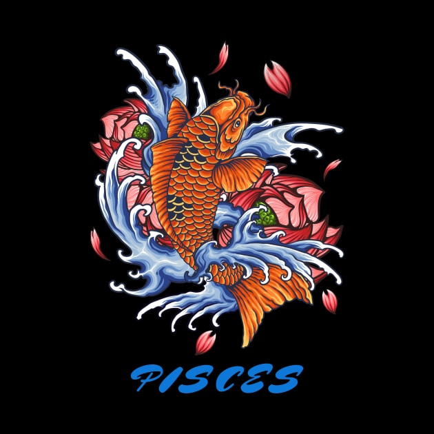 Lovely Pisces zodiac design by MoodsFree